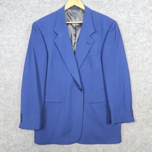 Gianni Men's Blazer Purple Size 42R 100% Worsted Wool Union Made Bright 1-Button
